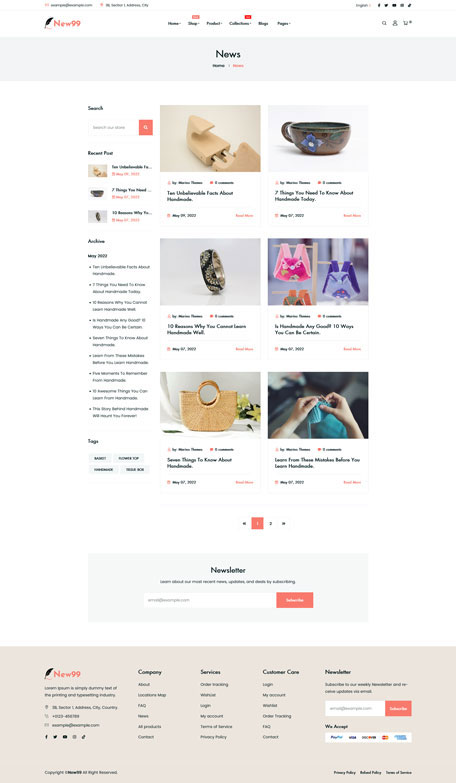 New99 - Handmade Shop Shopify Theme OS 2.0