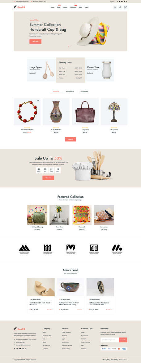 New99 - Handmade Shop Shopify Theme OS 2.0