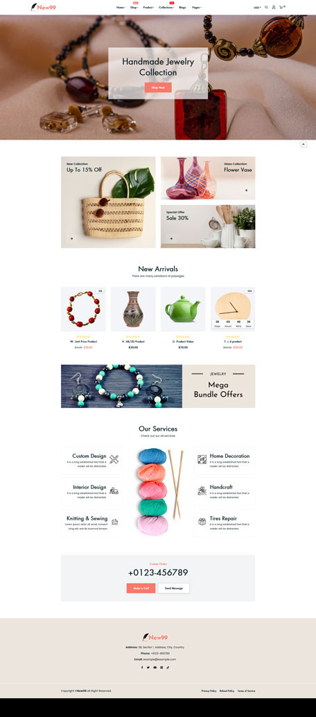 New99 - Handmade Shop Shopify Theme OS 2.0
