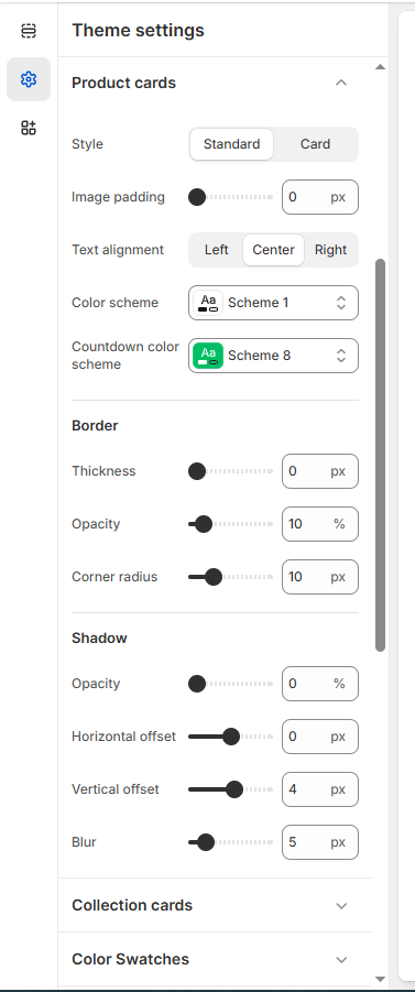 Theme Settings