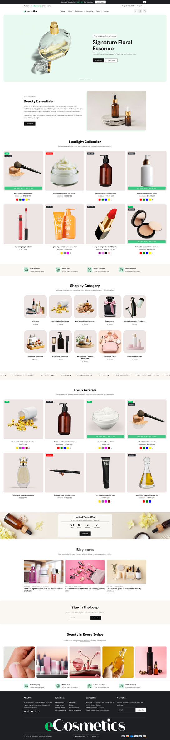 eCosmetics – Beauty & Skincare Shopify Theme 2.0