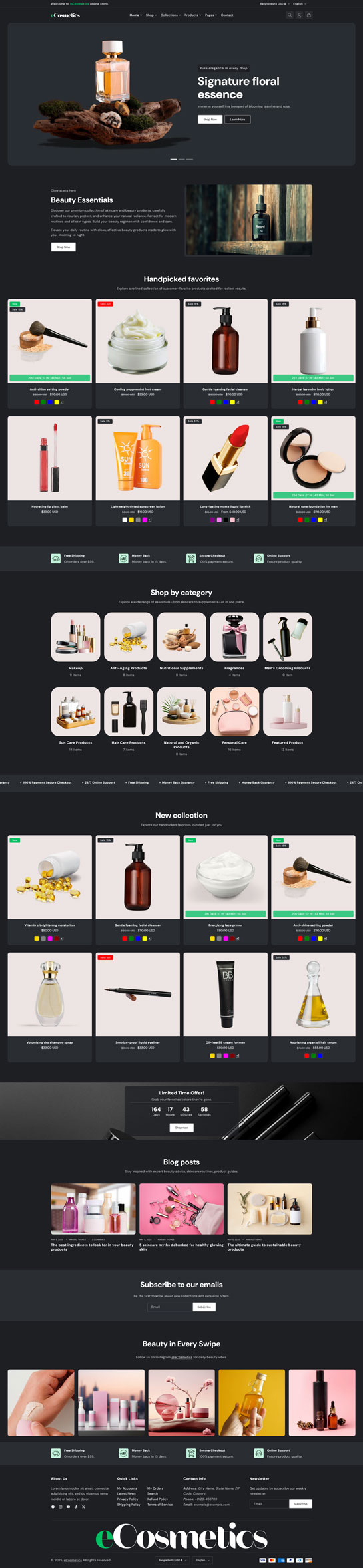 eCosmetics – Beauty & Skincare Shopify Theme 2.0