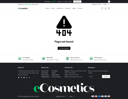 eCosmetics – Beauty & Skincare Shopify Theme 2.0
