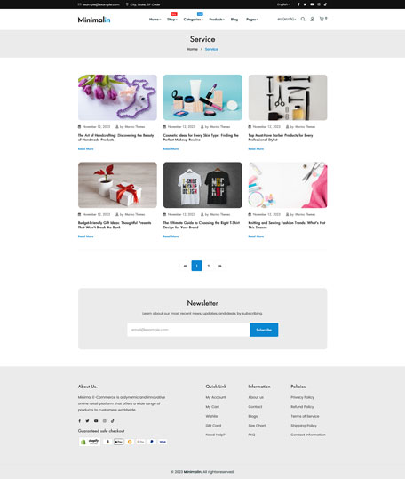 Minimalin - Minimal Multipurpose Shopify Theme OS 2.0