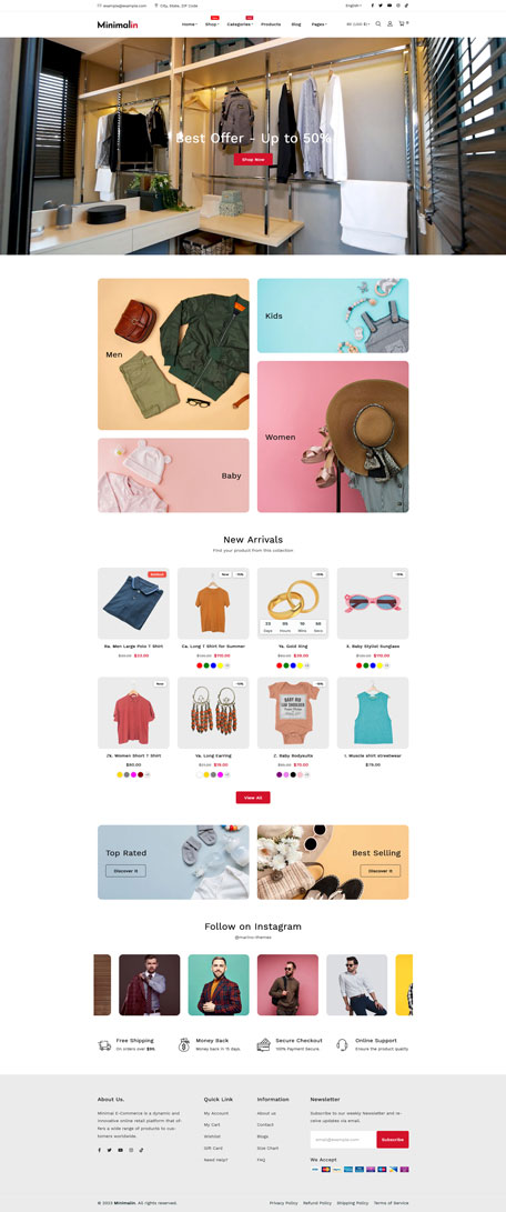 Minimalin - Minimal Multipurpose Shopify Theme OS 2.0
