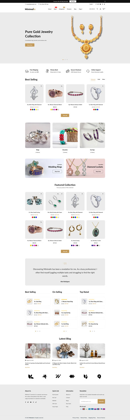 Minimalin - Minimal Multipurpose Shopify Theme OS 2.0