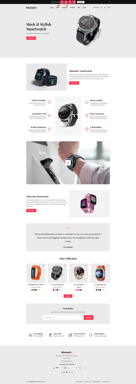 Minimalin - Minimal Multipurpose Shopify Theme OS 2.0
