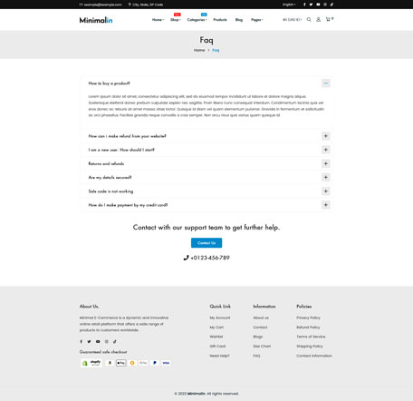 Minimalin - Minimal Multipurpose Shopify Theme OS 2.0