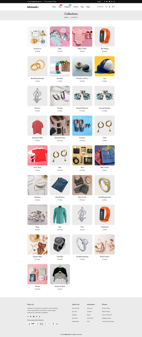 Minimalin - Minimal Multipurpose Shopify Theme OS 2.0