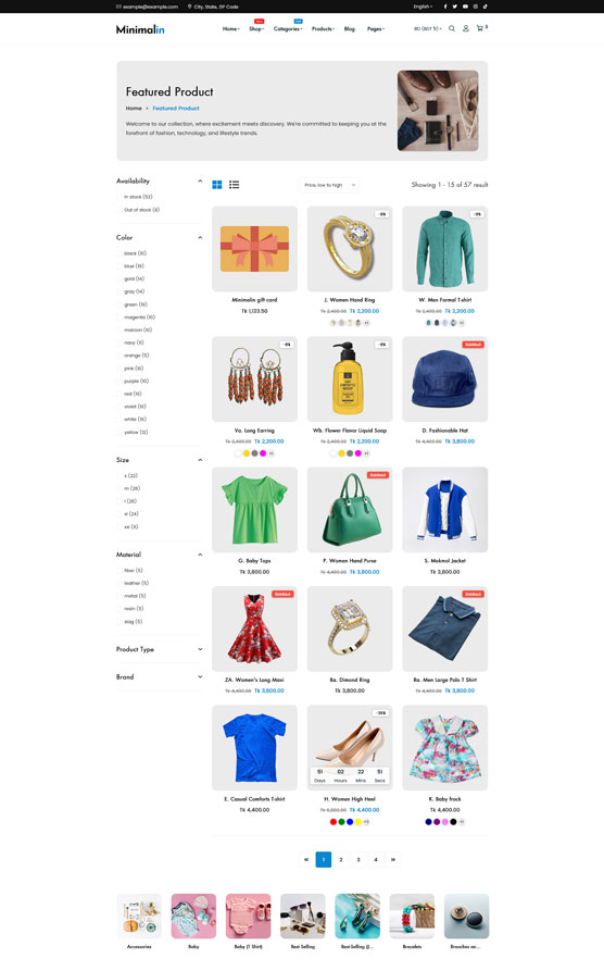 Minimalin - Minimal Multipurpose Shopify Theme OS 2.0