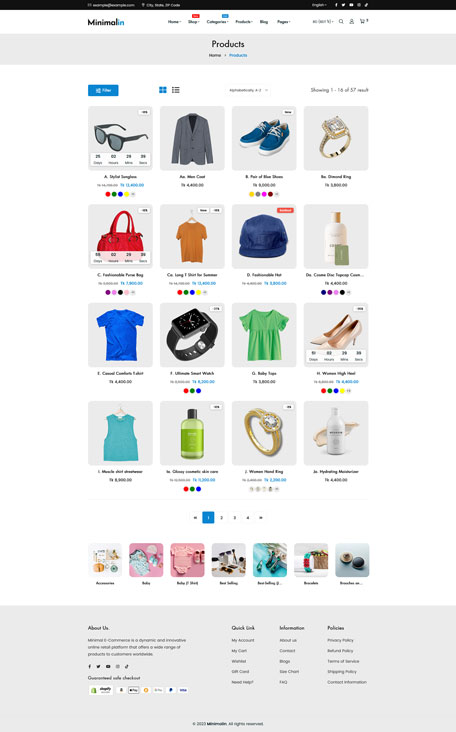 Minimalin - Minimal Multipurpose Shopify Theme OS 2.0