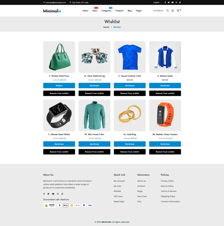 Minimalin - Minimal Multipurpose Shopify Theme OS 2.0